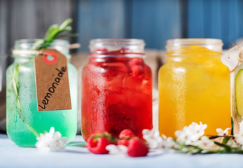 summer drinks with fruits