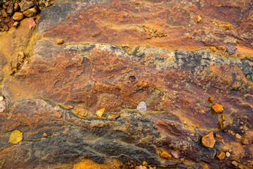 Bedrock exposed on Moosic Mountain in Lackawanna County, Pennsylvania.