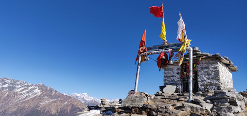 Chandrashila is summit of the Tungnath. It literally means 