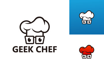 Geek Chef Logo Template Design Vector, Emblem, Design Concept, Creative Symbol, Icon