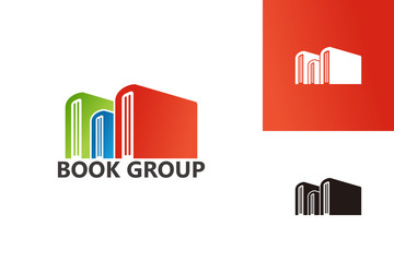 Book Group Logo Template Design Vector, Emblem, Design Concept, Creative Symbol, Icon