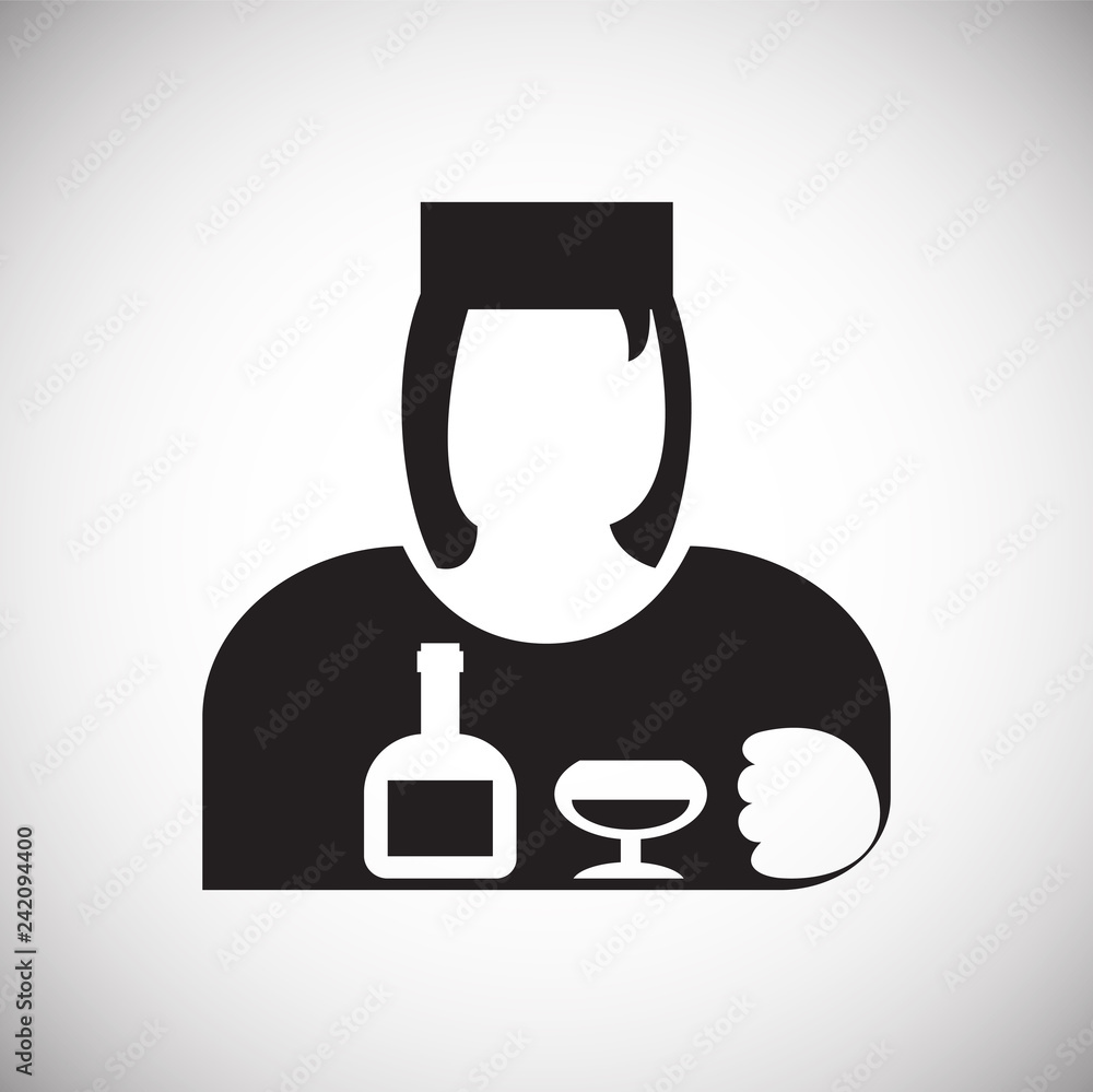 Poster waitress icon on white background for graphic and web design, modern simple vector sign. internet co