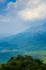 Sky on top of the hills