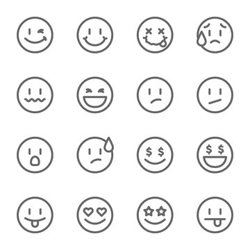 Weiß kopieren schwarz smiley zum Emojis &