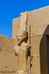 Statue in Karnak temple. Luxor, Egypt