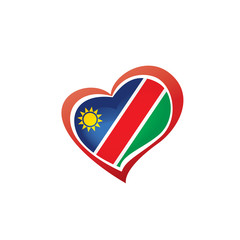 Namibia flag, vector illustration on a white background