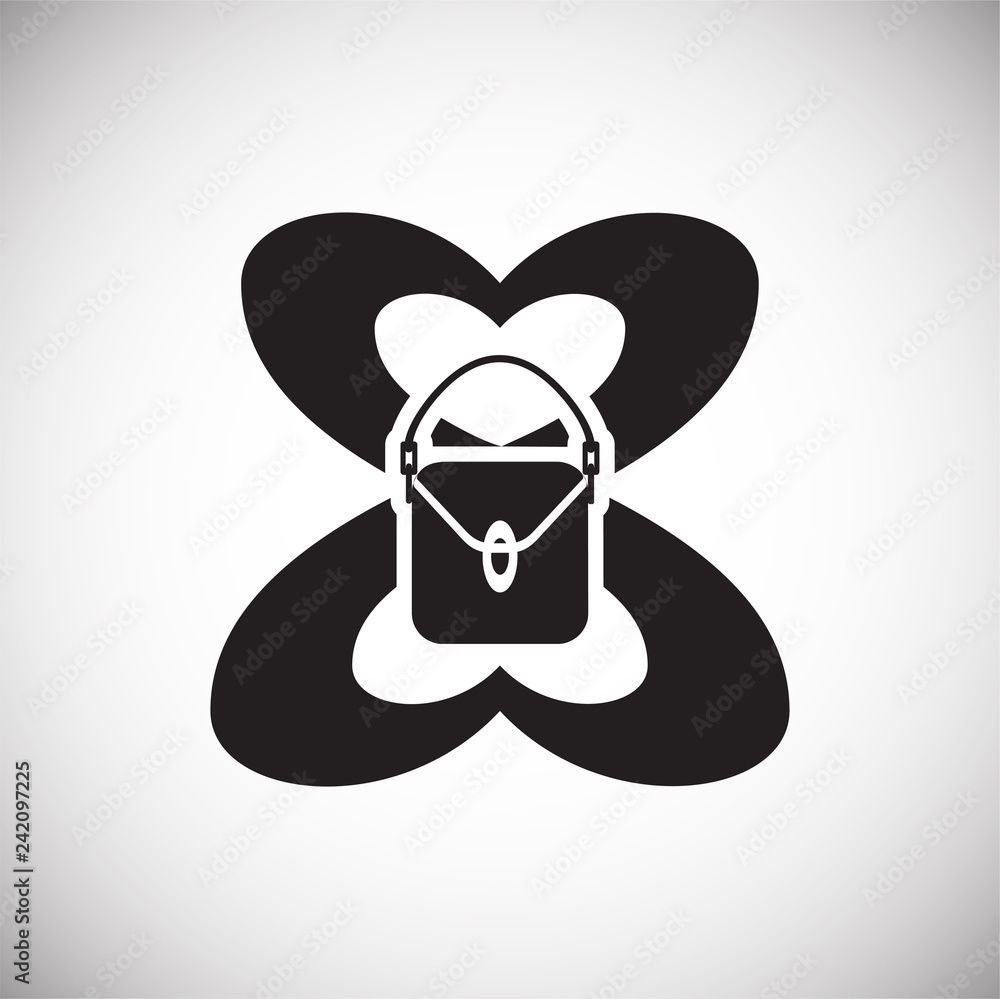 Poster woman day icon on white background for graphic and web design, modern simple vector sign. internet c