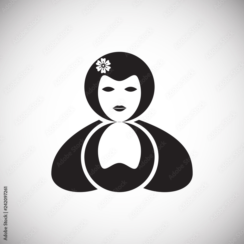 Poster woman day icon on white background for graphic and web design, modern simple vector sign. internet c