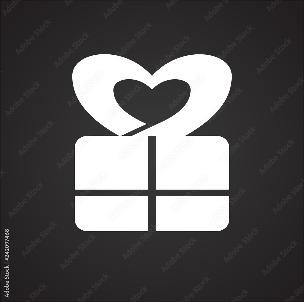 Aufkleber woman day icon on black background for graphic and web design, modern simple vector sign. internet c