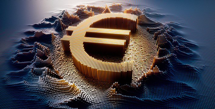 Eurozeichen - Digitalisierung