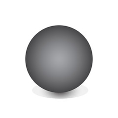 Sphere 3D view on a white background