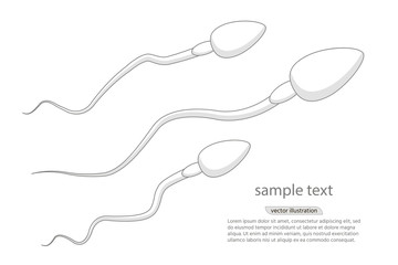 sperm vector icon, abstract icon goal , Competition concept. Innovation and unique way concept.