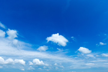 blue sky background with tiny clouds
