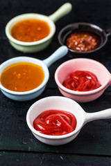 Various flavor sauces