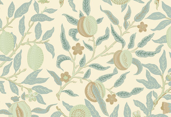 Image of Fruit or Pomegranate by William Morris (1834-1896). Original from The MET Museum. Digitally enhanced by rawpixel. printed on Printed Glass Splashbacks