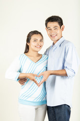 Fototapeta premium Couples and Symbols hands and heart