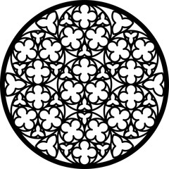 Giverny, France, rose window