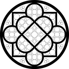 Lausanne, Switzerland, rose window