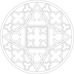 Lausanne Villard, Switzerland, rose window