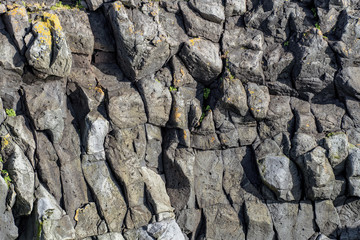 Wall of lava rock in Sunshine