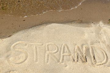 Botschaft im Sand - Strand