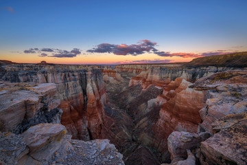 Sunset at the Coal Mine Canyon in Arizona