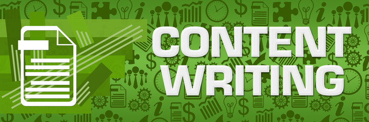 Fototapeta premium Content Writing Green Business Texture Stroked Stripes 