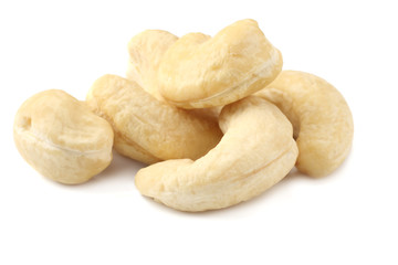 cashew isolated on white background. Nuts on white background.