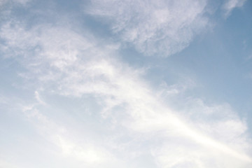 Fototapeta na wymiar fresh clear blue sky with light cloud