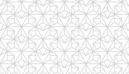 The geometric pattern with lines. Seamless vector background. White and grey texture. Graphic modern pattern. Simple lattice graphic design.