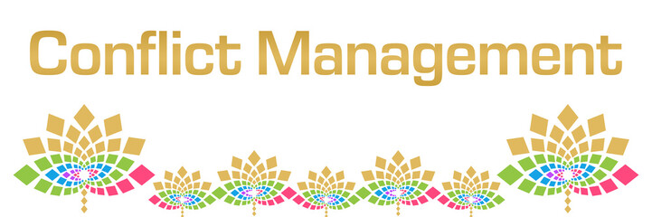 Conflict Management Colorful Floral Horizontal 