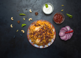 Al Kabsa Dajaj- Traditional Saudi Rice and Chicken.
