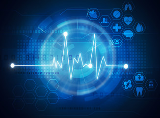 futuristic medical and healthcare background