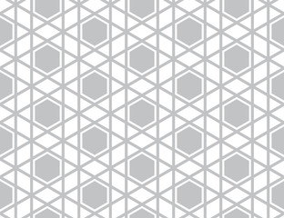Abstract geometric pattern. A seamless vector background. White and grey ornament. Graphic modern pattern. Simple lattice graphic design.