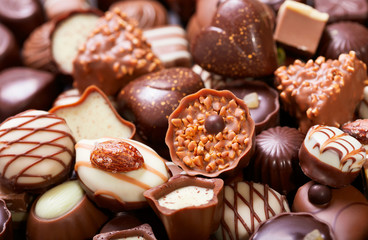 mix of chocolate candies