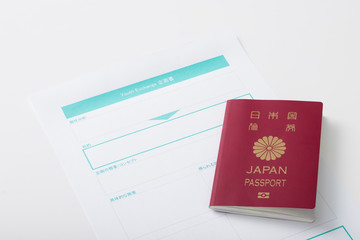 交換留学企画書とパスポート