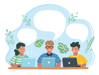 Elementary School Pupils In Computer Class