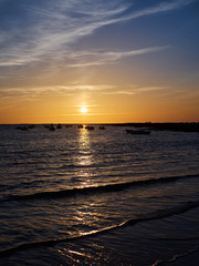 Sunset during summer in Spain