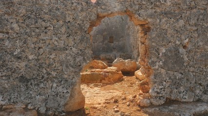 Arch in ancient city of Lyrboton Kome in Turkey