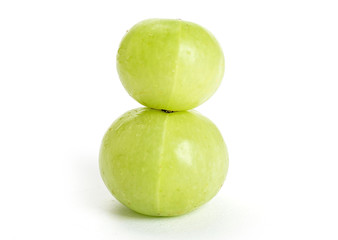 Yugan fruit on white background