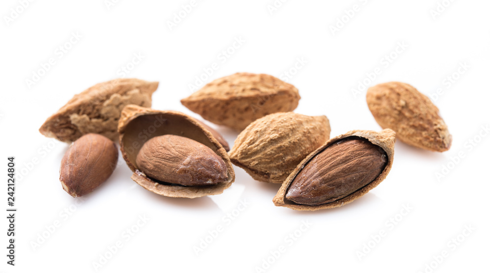 Canvas Prints almond isolated on white