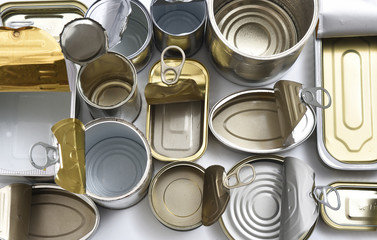  tin can isolated on white