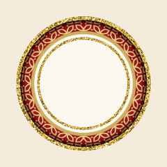 Round cutout frame