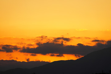 Obraz premium 夕焼けの空