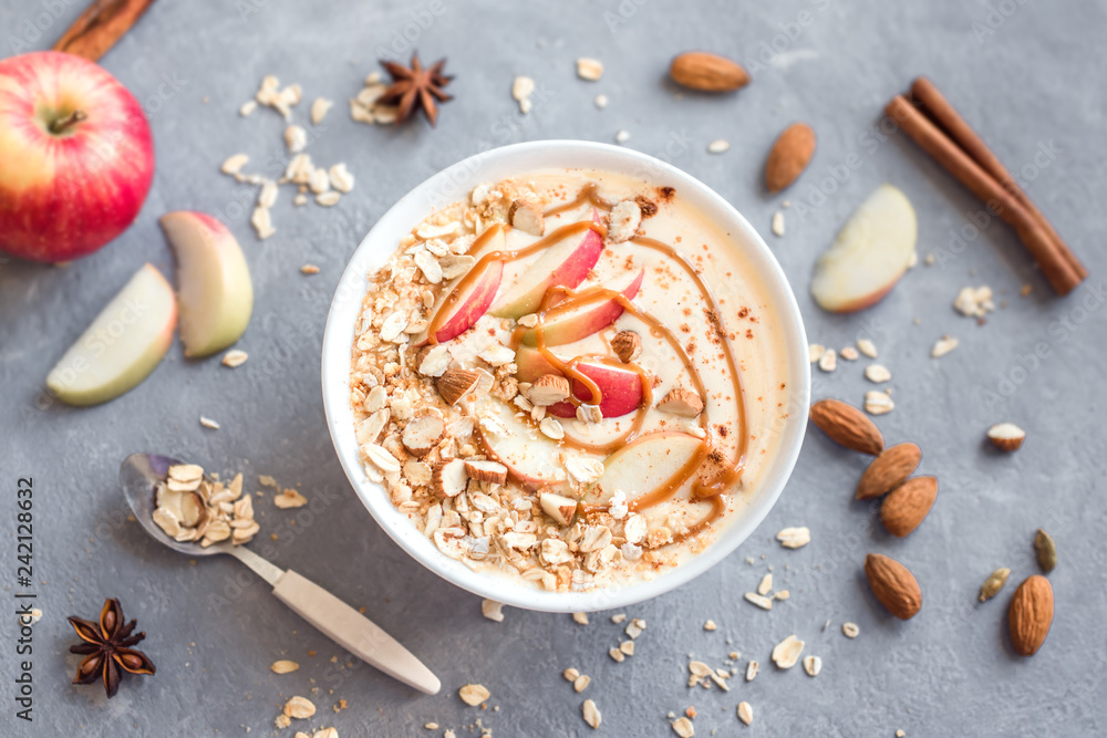 Canvas Prints Apple Pie Smoothie Bowl