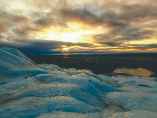 Sunset over Glacier