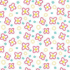Floral background. Seamless pattern.Vector. 花のパターン