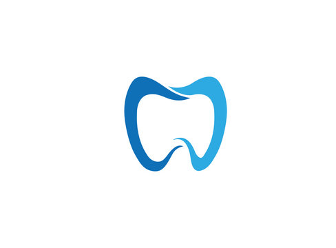 Dentist logo vector image tooth logo design