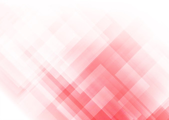 Abstract square shapes on red background