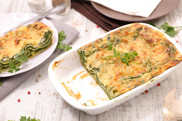 spinach and feta cheese lasagne